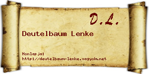 Deutelbaum Lenke névjegykártya